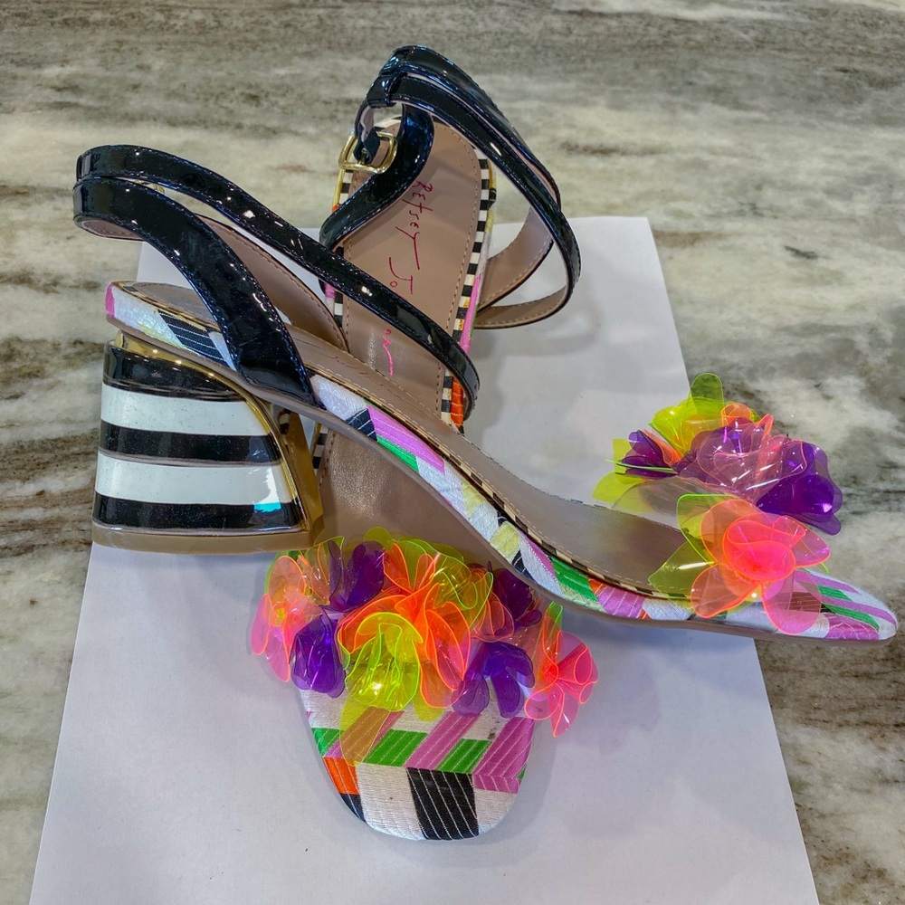 Betsey Johnson Colorful Strappy Women's Heels (brand new)